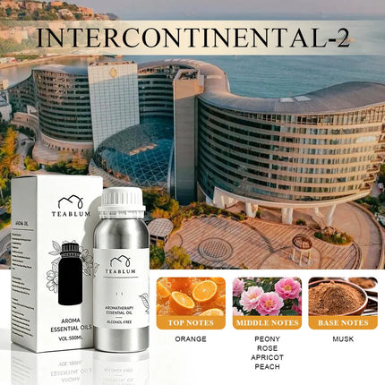TEABLUM 500ML Aromatic Hotel Essential Oil Hotels Home Air Freshener Pure Plant Essential Oil Alcohol Free for Electric Diffuser