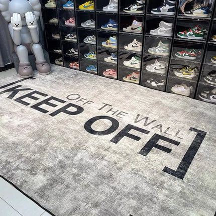 VIKAMA Fashion Carpet Bedroom Living Room Trend Personality Creative Boys Apartment Shoe Wall Bedside Dirt-Resistant Mat Home Decor