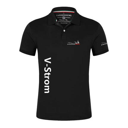 2024 Motorcycle Vstrom 650 V Strom Men's New Autumn Casual Polo Shirt Comfortable T-shirt High Quality Breathable Short Sleeve Top