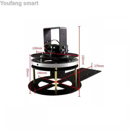 2 DOF Robot Manipulator Metal Servo DS3218 Mechanical Rotating Gimbal For Arduino Robot DIY Kit Programmable Turntable Platform