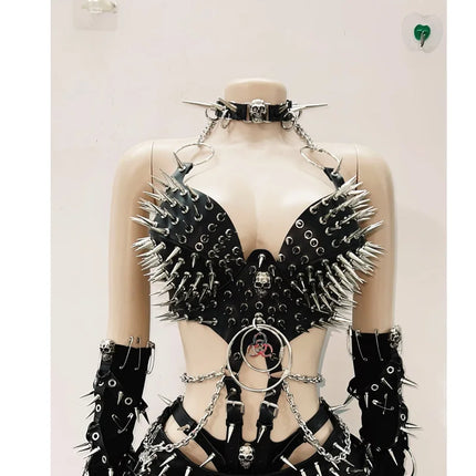 Gothic Tank Tops Punk Tank Tops halter top y2k clothes y2k crop top gothic clothes y2k top rivet Tank Tops Skull top vintage top