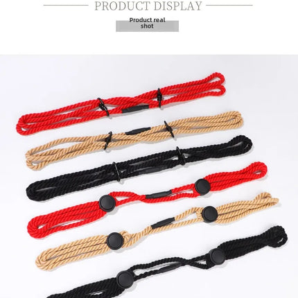 Adjustable Rope Handcuffs Erotic Slave BDSM Bondage Restraint Rope Ankle cuffs Fetish Flirt Sex Toys For Women Men Adults Games﻿