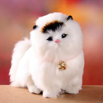 Electronic Plush Cats With Meowing Sound Lovely Decoration Animal Doll Toy Cute Electric Cat Soft Kids Pet Model For Kids Gift