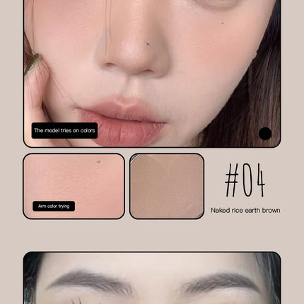 Matte Natural Cheek Tint White Brighten Face Waterproof Low saturation Nude Contouring Cosmetics Blush Powder Soft Female Makeup