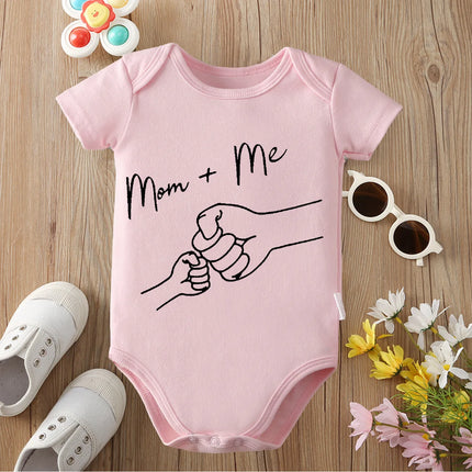 MOM And ME Exquisite Print 100% Cotton Cloths Comfortable Onesie Bodysuit for Baby Jumpsuit for 0 To 12 Months Newborn