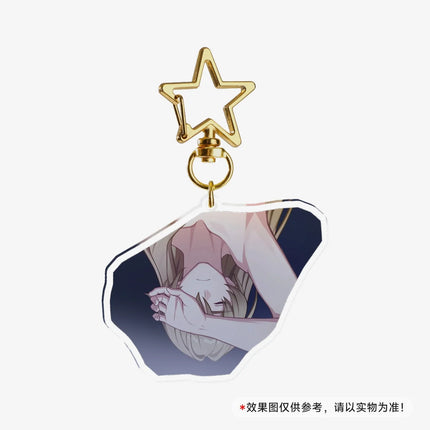 Game Honkai Star Acrylic Keychains Stand Cyrene DanHeng Evernight Cerydra Castorice Phainon Figure Pendant Car Key Chain Gifts
