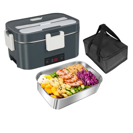 New Stainless Steel 1.8L Capacity Electric Portable Lunch Box with Digital Display