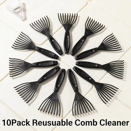 Hair Brush Cleaner Tool, Cleaner Hair Brush Cleaner Hair Dirt Remove Comb Embeded Tool for Home Salon