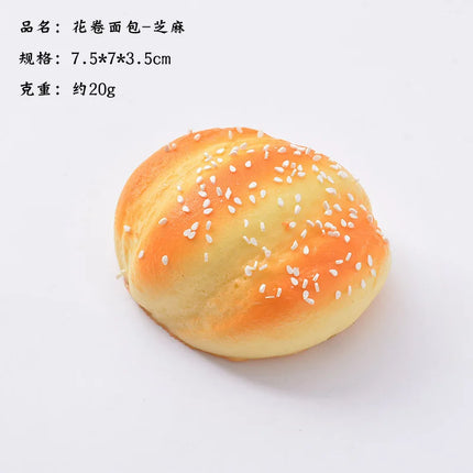 Artificial Bread Pressure Reliever Knead Stress Reliever  toy Fake Food Photography Prop Window Cabinet Model fidget toy gifts