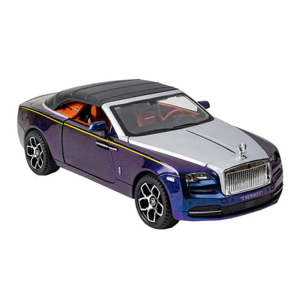 1:24 Simulated Rolls-Royce Shadow Alloy Car Model Sound And Light Pull-Back Toy Car Sports Car Boys Collection Ornaments Gift
