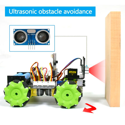 4WD Mecanum Robot Car Micro:bit STEM / Voiture Robot 4WD Mecanum Micro:bit STEM