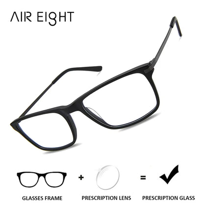 AIR EIGHT Modish Acetate Rectangle Prescription Glasses For Men Blue Light Progressive Multifocal Lenses Photochromic Eyeglasses