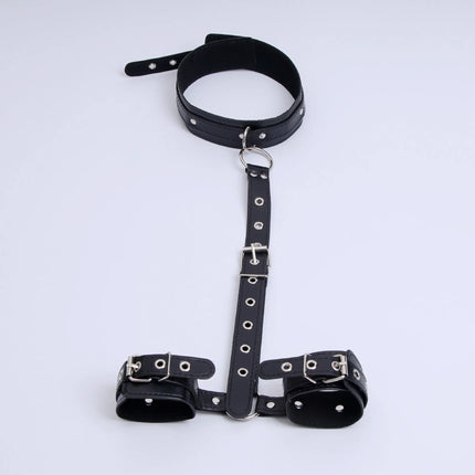 Erotic BDSM Restraint Set Neck Collar Handcuff Whip Flexible Binding Rope Adult Intimate Supplies