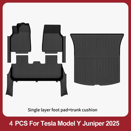 Floor Mats For 2025-2026 Tesla Model Y Juniper Premium/Performance TPE Floor Liner& Accessories Full-Door Sill Protective Cover