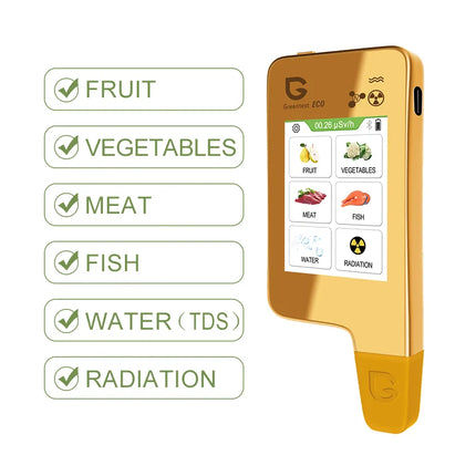 Greentest ECO 6 Portable Food Safety Nitrate Tester Multilingual Health Analyzer High Accuracy Water Quality Radiation Detector