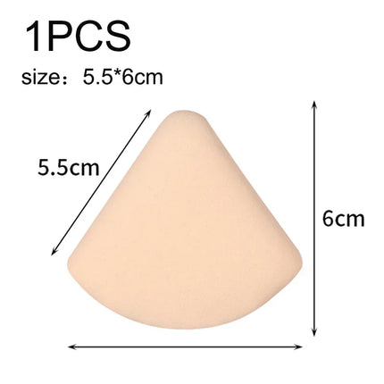 1-10pcs Round Square Triangle Shape Makeup Sponge Puff Dry Wet Dual-use Soft Cotton Candy Air Cushion Foundation Powder Puff