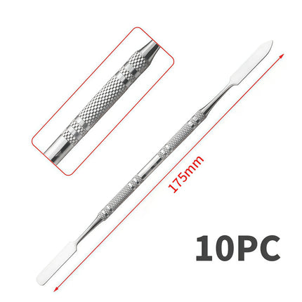 10pcsStainless Steel Mixing Spatula Tool Spatuler   Stick Color Tools  Dental Nail Art Makeup Foundation Eyeshadow Mixing