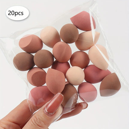 20/50/100PCS Mini Makeup Sponges - Latex-Free, Water-Activated Blenders for Foundation/BB Cream/Concealer, Precision Eye