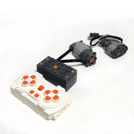 APP Programmable Building Blocks Kit with Servo Motor & 8-Speed Remote Control, Compatible  PF MOC System