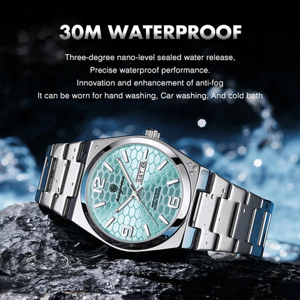 PAAZOMU Sport Luxury Men's Wristwatch High Quality Waterproof Luminous Watch For Men Fashion Date Week Quartz Men's Watches Reloj
