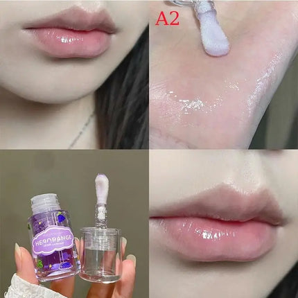 1/3Pcs HERORANGE Fruit Flavored Lip Oil Moisturizing Hydrating Lip Balm Primer Lip Care Cosmetic