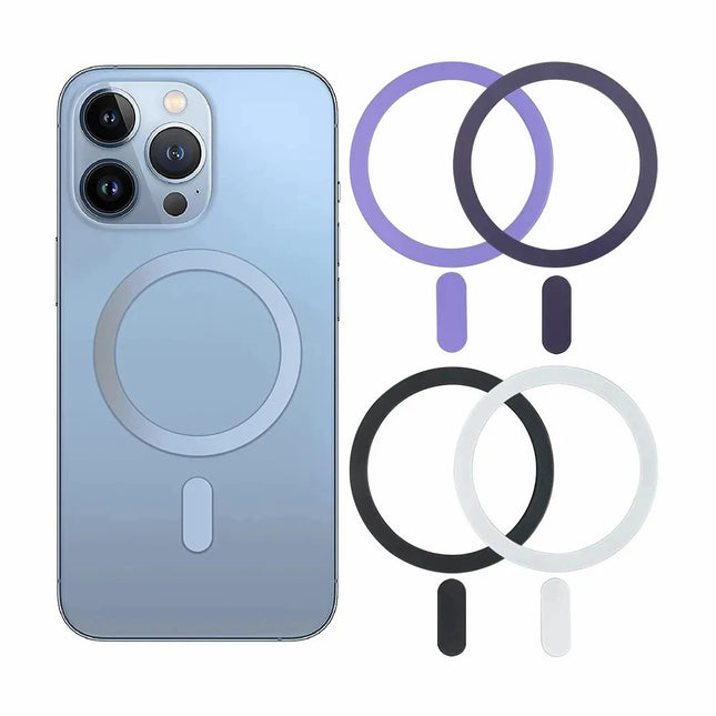 Universal Mobile Phone Metal Ring Plate for Magsafe Wireless Charging Sticker for iPhone Xiaomi Magnet Holder Iron Sheets in Car