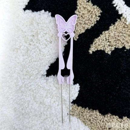 Single/Double Needle Fuse Bead Pen Butterfly Point Grip Perler Bead Tweezer High-Quality Handheld Collage Fuse Needle DIY Crafts