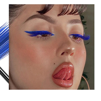 4D Silk Fiber Eyelash Mascara Waterproof Fast Dry Eyelashes Curls Extension Makeup Eyelashes Waterproof Blue Ink Eye Makeup