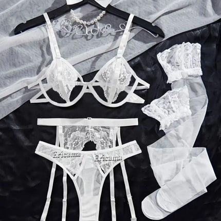 Sexy Lingerie Woman Lace Transparent Underwear Brief And Panty Sets Bra Kit Push Up Breves Sets Erotic lingerie Sexy Bras Sets