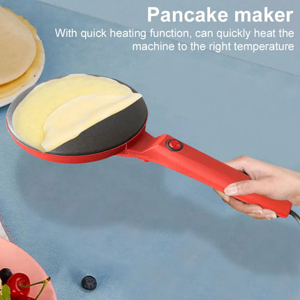 Electric Crepe Maker Non-Stick Chinese Spring Roll Cooking Tools Portable Cake Pizza Maker for Crepes Pancakes Bacon Tortillas
