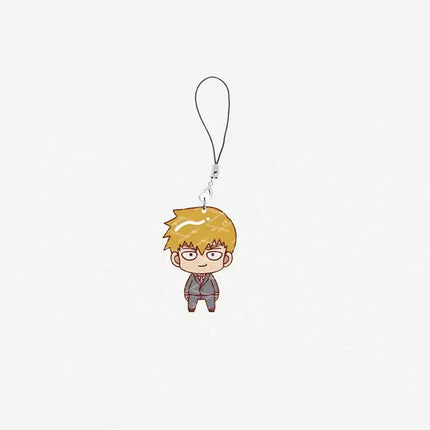 Anime  Mob Psycho 100  Mobile Phone Charms Acrylic Mob Psycho 100 Small Pendant Phone Chain Keychain Fans Gifts