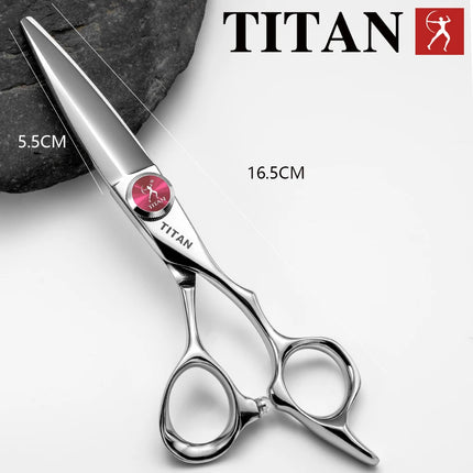 TITAN Professional Hairdresser Scissors Barber Scissors Hair Cutting Thinning Set of 5.5/6.0/6.5/7.0 Inch Japan 440C Steel