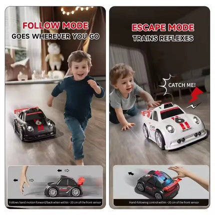 Drift Mini RC Car C6  with Dual Mode Lights Music HD Camera Screen Control Smart Induction Toy for Kids Christmas Holiday Gift