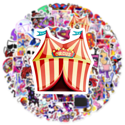 10/30/60pcs The Amazing Digital Circus Anime Stickers Waterproof Graffiti Skateboard Notebook Phone Cute Decoration Decals Toys