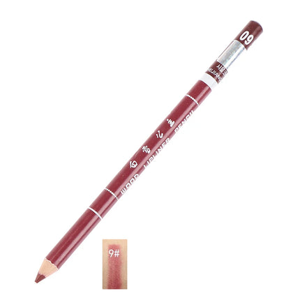 1pc Professional Wood Lip liner Waterproof Lady Charming Lip Liner Soft Pencil Makeup Women's Long Lasting Cosmetic Tool 28Color