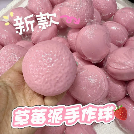 Chocolate Pie Squishy Stress Ball Fidget Toy Crunchy Squeeze Toy Round Blocks Filled ASMR Stress Relief  Holiday Gifts