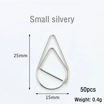 30/50pcs Paper Clip Mini Heart Gold Rose Gold Color Clip Bookmark Binder Office Accessories Paper Binder Clips Patchwork Clip