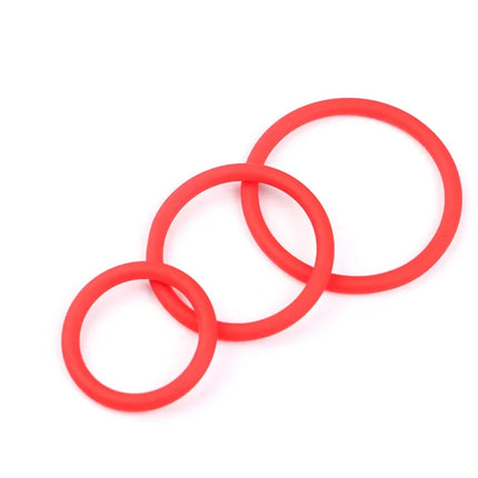 3Pcs Cock Ring Sex Toys For Men Delay Ejaculation Silicone Penis Ring Enlarge Enhance Erection Adult Supplies Remove Foreskin