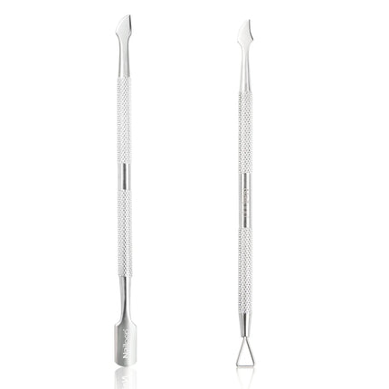 Nailpop Nail Cuticle Scissors Stainless Steel Manicure Pedicure Trimmer and Pusher Silver Dead Skin Scissor Nipper Clipper Tool