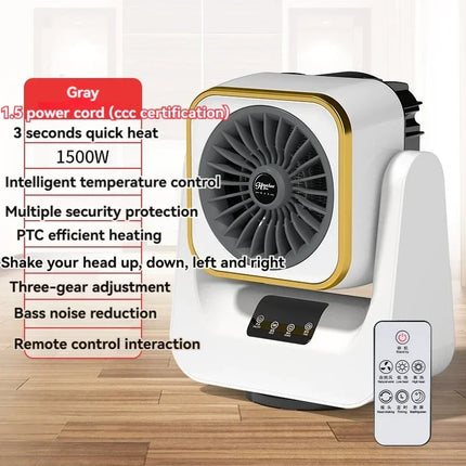 Mini Electric Heater for Home Bedroom Small Portable Warmth Supplement with Tip-Over And Overheat Protection