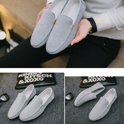 Men Casual Shoes Canvas Slip On Fashion Loafers for Male Luxury Dress Driving Shoes Formal Wedding Party Flats Plus Size