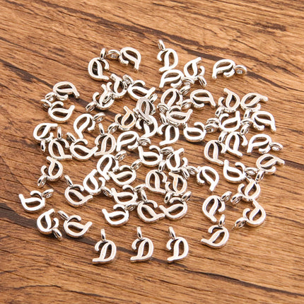 26Pcs Mix Size Picture Color Metal Zinc Alloy English Letter A-Z Charms Fit Jewelry Pendant DIY Necklaces Bracelets Bags Makings