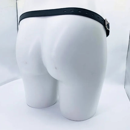 Chastity Cage PU Leather Anti-off Auxiliary Belt Anti-off Male Penis cage Adjustable Rope Chastity Lock Accessories sexyshop