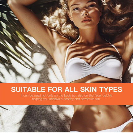 Lakerain Intensive Tanning Gel Body Cream Bronze Tanning Lotion Carroten Effective Sun Aid Take In Sunlight Moisturizing Cream