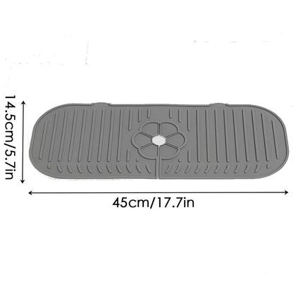 Kitchen Faucet Splash Pad Silicone Sink Faucet Splash Guard Mat Sponge Drain Pad Countertop Protector for Kitchen Bath Gadgets