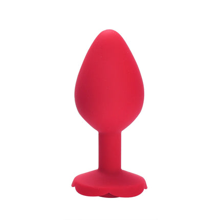 Silicone Butt Plug Anal Plug Women Toys Flower Sex Stopper 3 Sizes Adult Toys Anal Toy for Men Women Anal Trainer for Couples