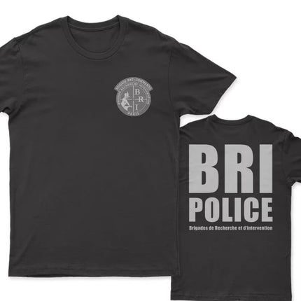 French Brigade Researche Intervention BRI Brigade Anti-commando T-Shirt 100% Cotton O-Neck Short Sleeve Casual Mens T-shirt