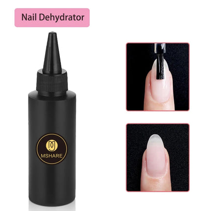 MSHARE 100ml Shiny Top Coat No Wipe Top Nail Gel for Gel Polish Semi-permanent Varnish No Sticker Hard Top Gel