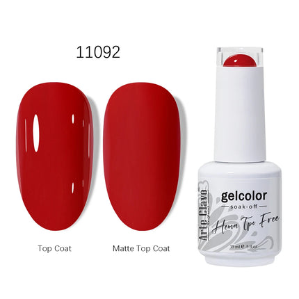 Arte Clavo HEMA TPO FREE Gel Nail Polish 15ML Long Lasting For Manicure Semi Permanent Nail Art UV LED Gel Varnish Nail Supplies