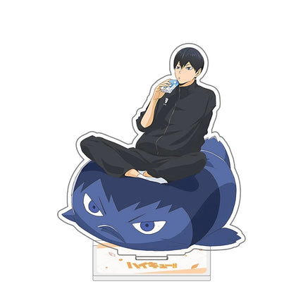 Anime Haikyuu!! 15CM Acrylic Stand Animal Mascot Bokuto Kuroo Kenma Desk Decor Otaku Fans Collectible Gift